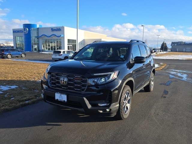 Certified 2023 Honda Passport TrailSport with VIN 5FNYF8H64PB026749 for sale in Idaho Falls, ID