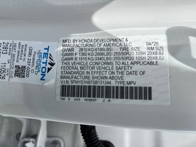 2025 Honda Pilot Black Edition - Photo 32
