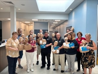 Sunset Auto Group CPR Kit Donation to the Academy