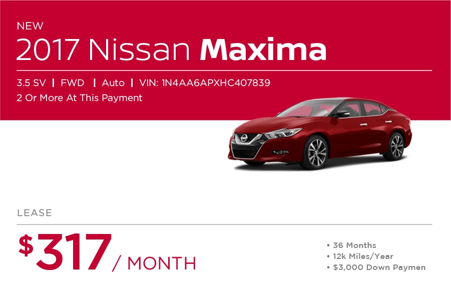 Nissan Maxima Special Offers