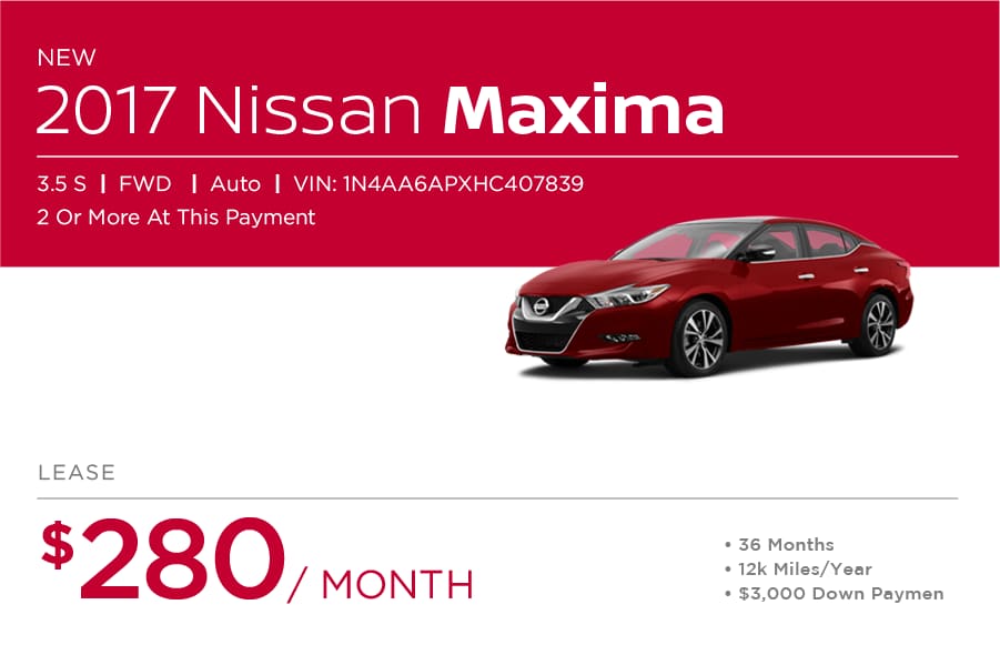 Nissan Maxima Special Offers