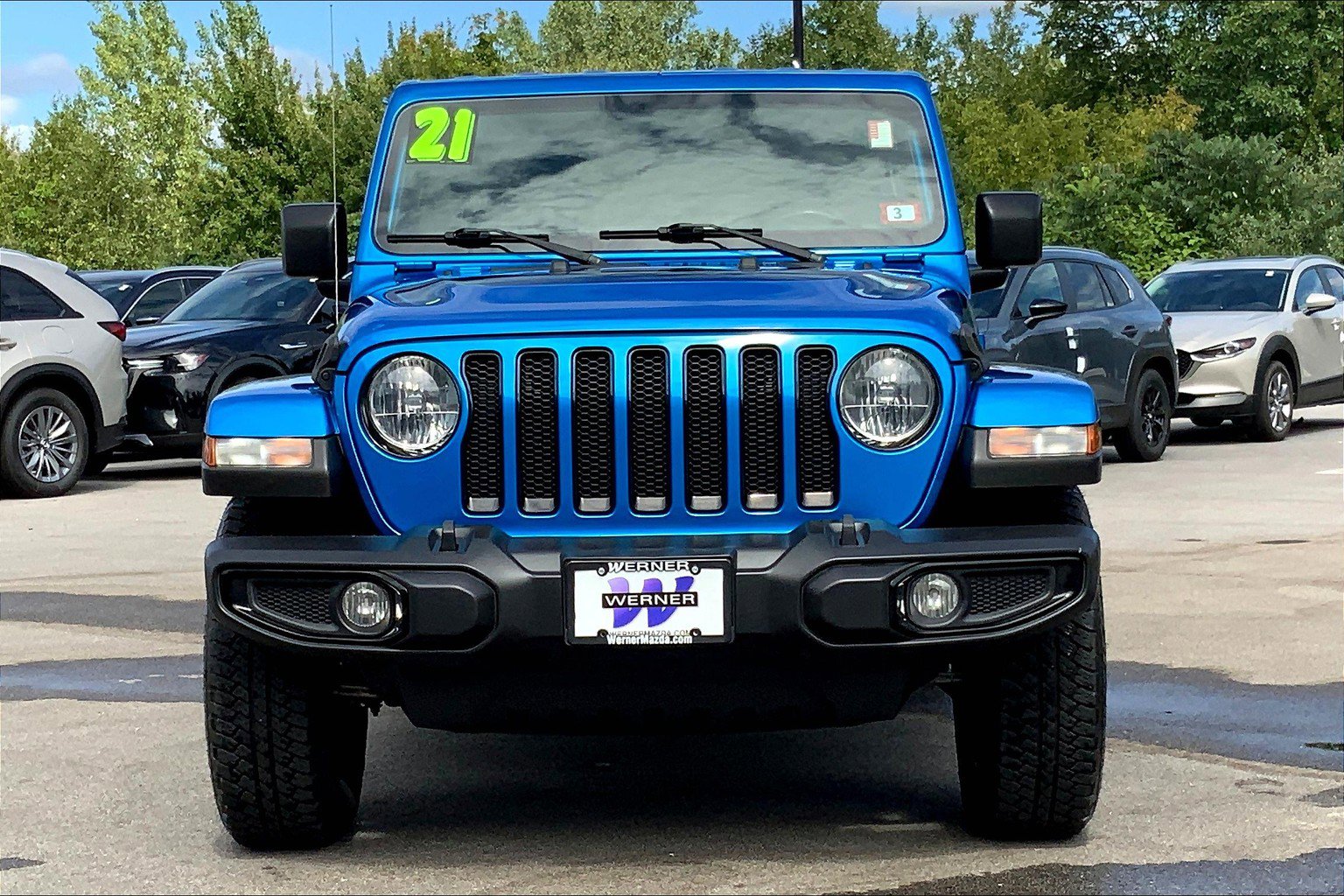 Used 2021 Jeep Wrangler Unlimited Sahara Altitude with VIN 1C4HJXEG8MW669800 for sale in Manchester, NH