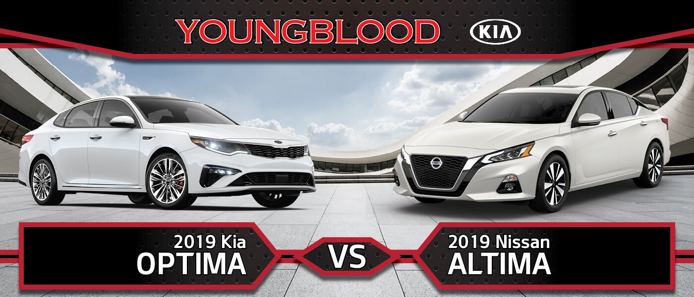 2019 Kia Optima and the 2019 Nissan Altima