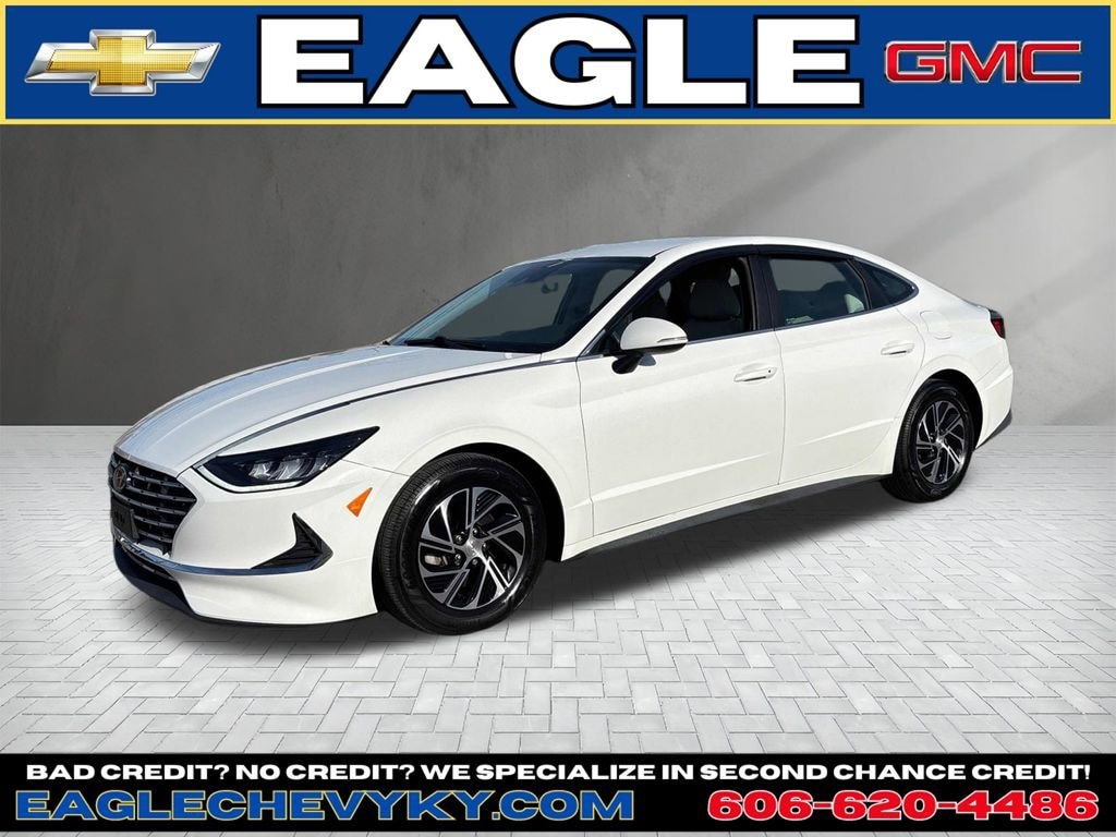 Used 2021 Hyundai Sonata Blue Sedan