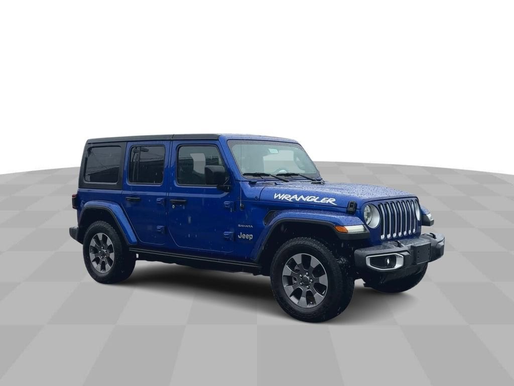 Used 2020 Jeep Wrangler Unlimited Sahara with VIN 1C4HJXEG8LW144802 for sale in Morehead, KY