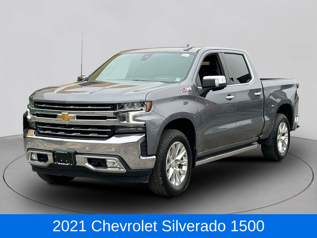 Certified 2021 Chevrolet Silverado 1500 LTZ with VIN 1GCUYGEL7MZ328152 for sale in Riverhead, NY