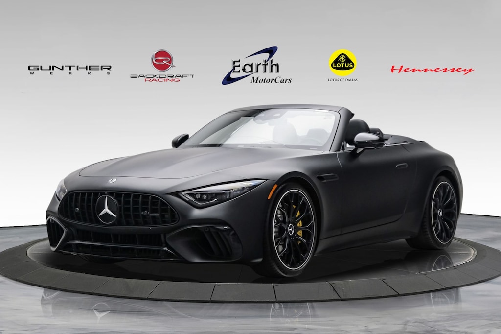 Used 2022 Mercedes-Benz SL-Class SL 55 AMG® 4MATIC® Satin Black Vinyl Wrap Convertible