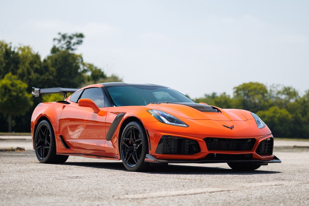 Used 2019 Chevrolet Corvette ZR1 Sebring Orange Design Pkg 3ZR ZTK Track Perf 2D Coupe