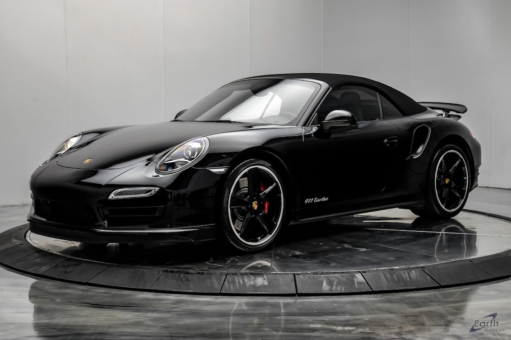 Used 2015 Porsche 911 Turbo Sport Chrono Premium Package Plus 20 Black S 2D Cabriolet