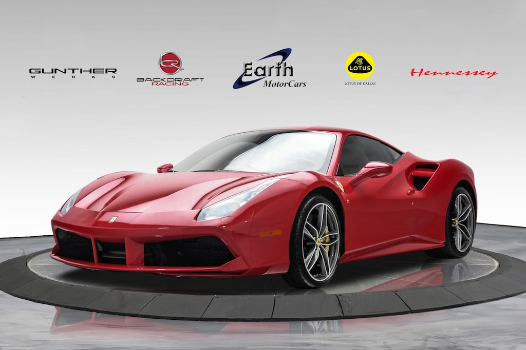 Used 2017 Ferrari 488 GTB Front Lift Shields Carbon Fiber LEDS+ Tons Of Carb 2D Coupe
