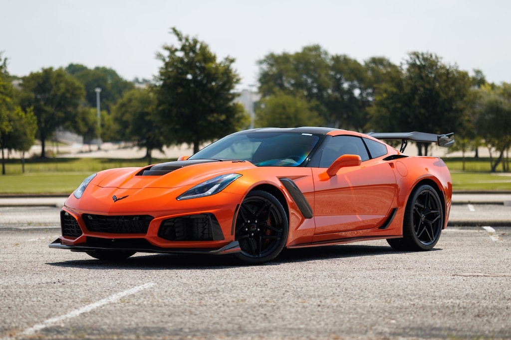 Used 2019 Chevrolet Corvette ZR1 Sebring Orange Design Pkg 3ZR ZTK Track Perf 2D Coupe