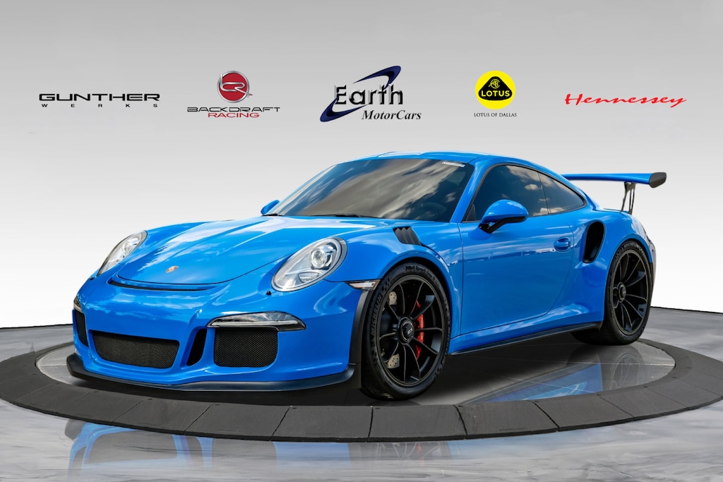 Used 2016 Porsche 911 GT3 RS Rare PTS Voodoo Blue Carbon Fiber Bucket Se 2D Coupe