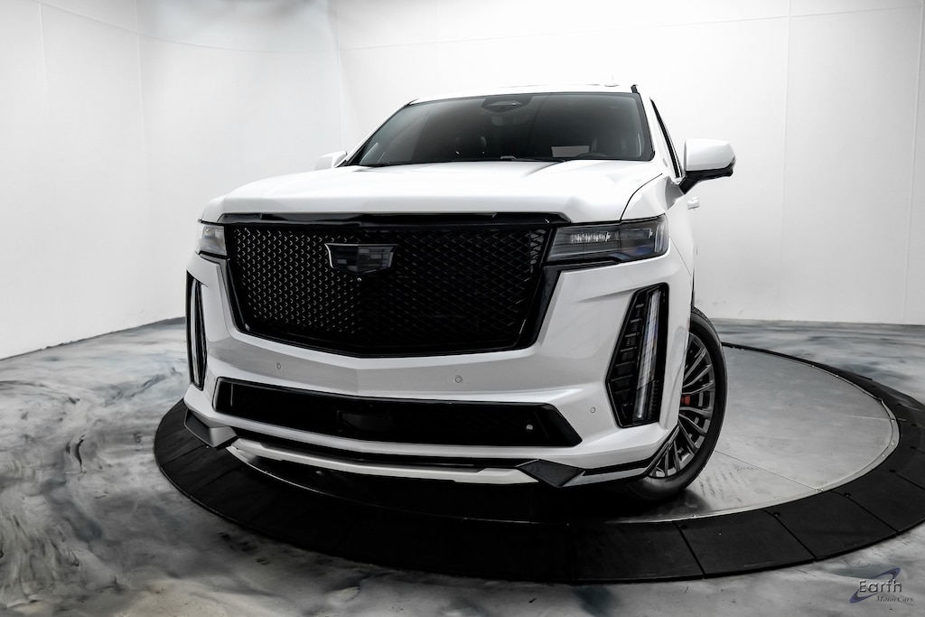 Used 2023 Cadillac Escalade V-Series Super Cruise Crystal White Tricoat with J 4D Sport Utility