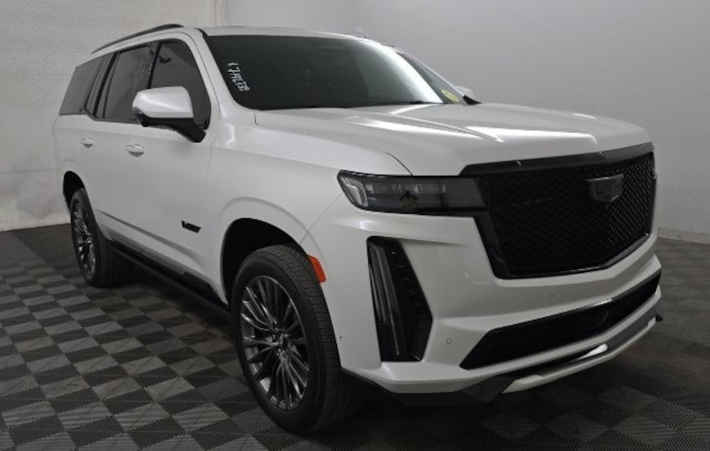 Used 2023 Cadillac Escalade V-Series Super Cruise Crystal White Tricoat with J 4D Sport Utility