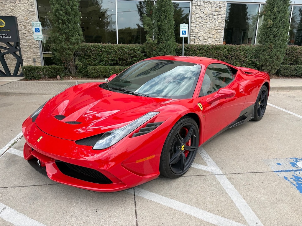 Used 2015 Ferrari 458 Italia Speciale Front Lift Shields Carbon Side Fins Carbo 2D Coupe
