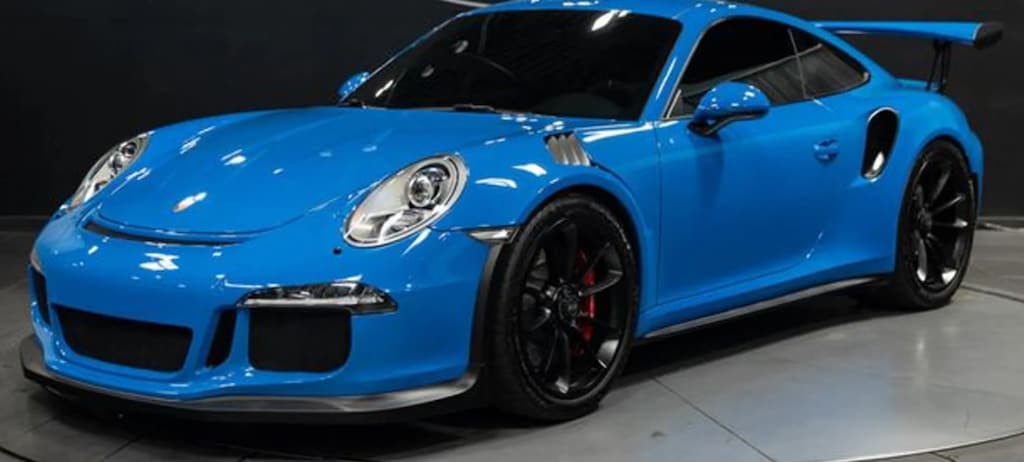 Used 2016 Porsche 911 GT3 RS Rare PTS Voodoo Blue Carbon Fiber Bucket Se 2D Coupe