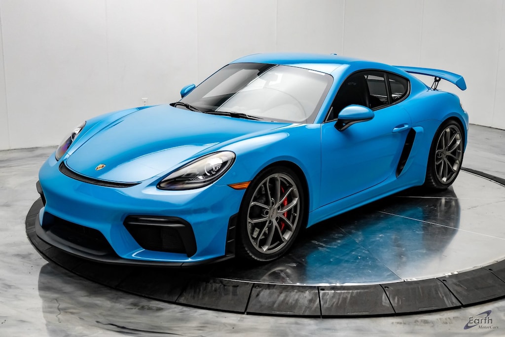 Used 2020 Porsche 718 Cayman GT4 MIAMI BLUE - 6 Speed! 2D Coupe