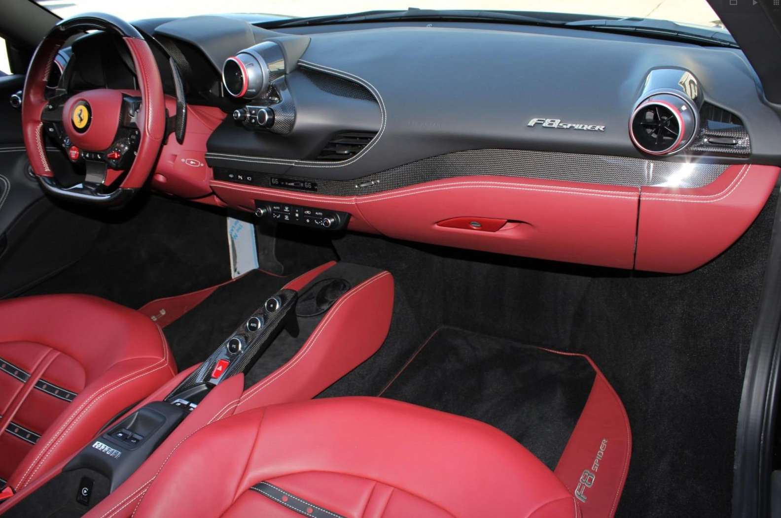 Used 2022 Ferrari F8 Spider BIG MSRP, Carbon Fiber Convertible
