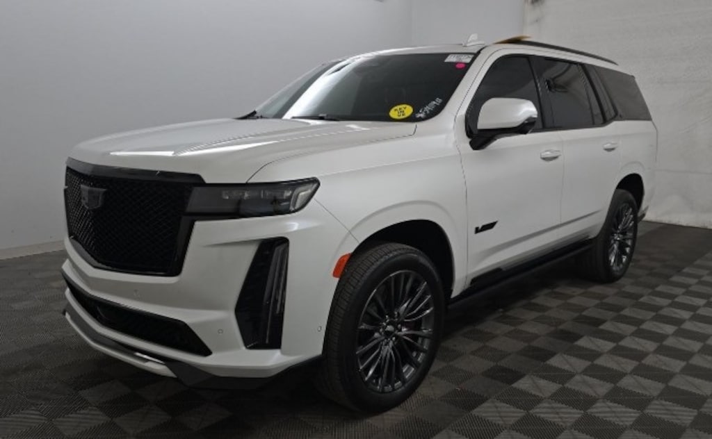 Used 2023 Cadillac Escalade V-Series Super Cruise Crystal White Tricoat with J 4D Sport Utility