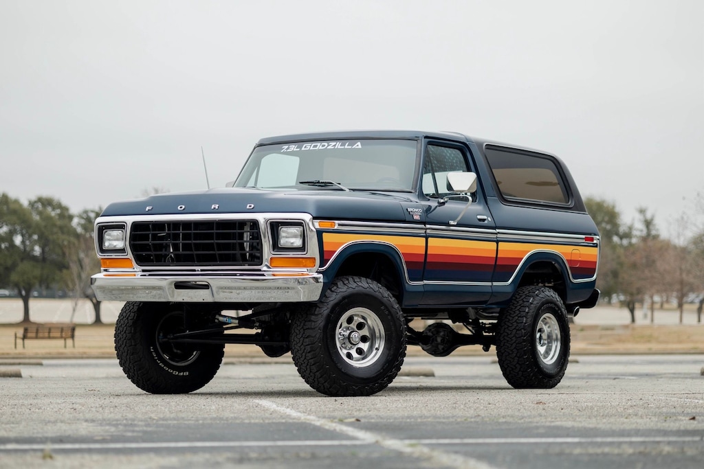 Used 1978 Ford Bronco Free Wheeling 7.3L Godzilla Custom SUV