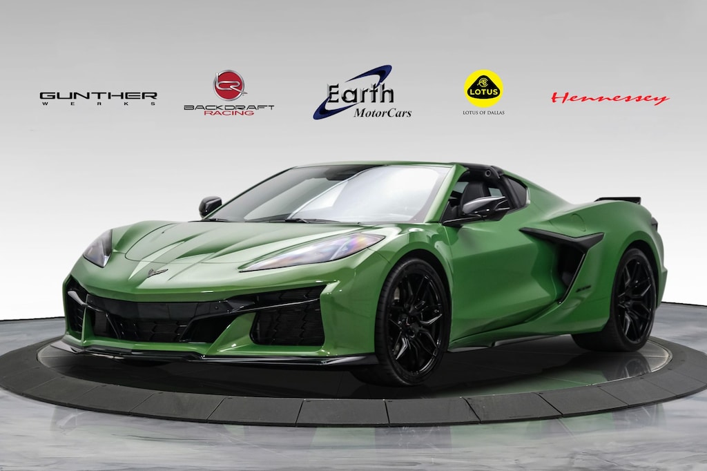 Used 2026 Chevrolet Corvette Z06 3LZ Rare Roswell Green Carbon Ground Effects F 2D Coupe