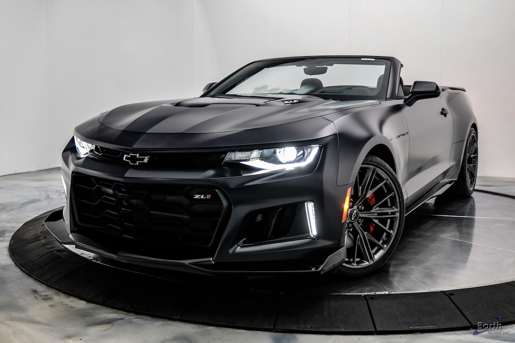 Used 2024 Chevrolet Camaro ZL1 Panther Black Matte, 1 of 350 Collectors Editi Convertible