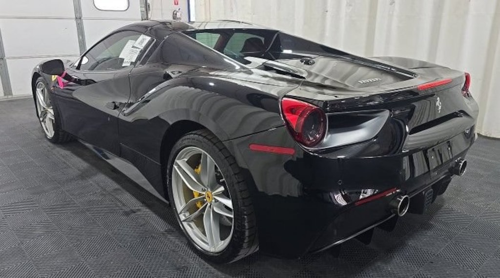 Used 2018 Ferrari 488 Spider Front Lift Shields Carbon Fiber S/W + LEDs Carbon Convertible