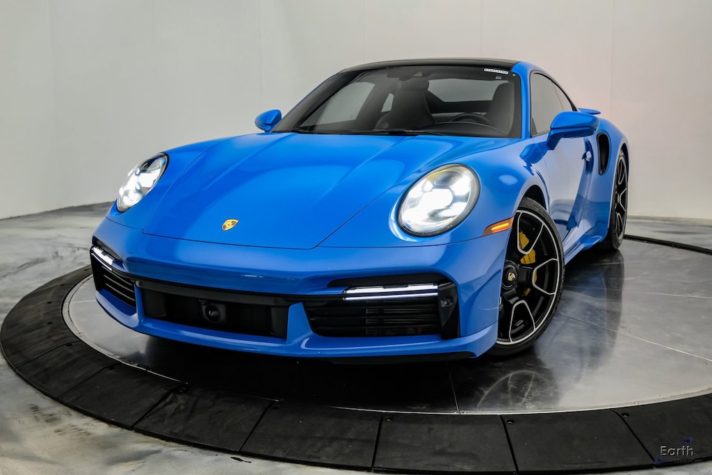 Used 2022 Porsche 911 Turbo S Exclusive Manufaktur Leather Seat Trim 2D Coupe