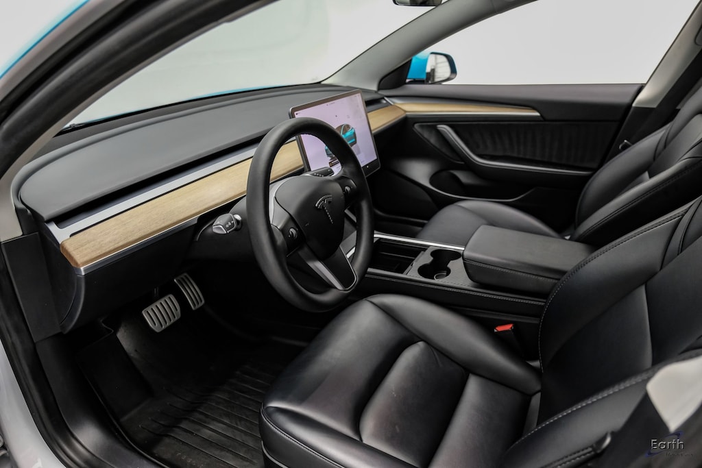 Used 2022 Tesla Model 3 Performance Gloss Teal Wrap 20 Uberturbine Wheels 4D Sedan