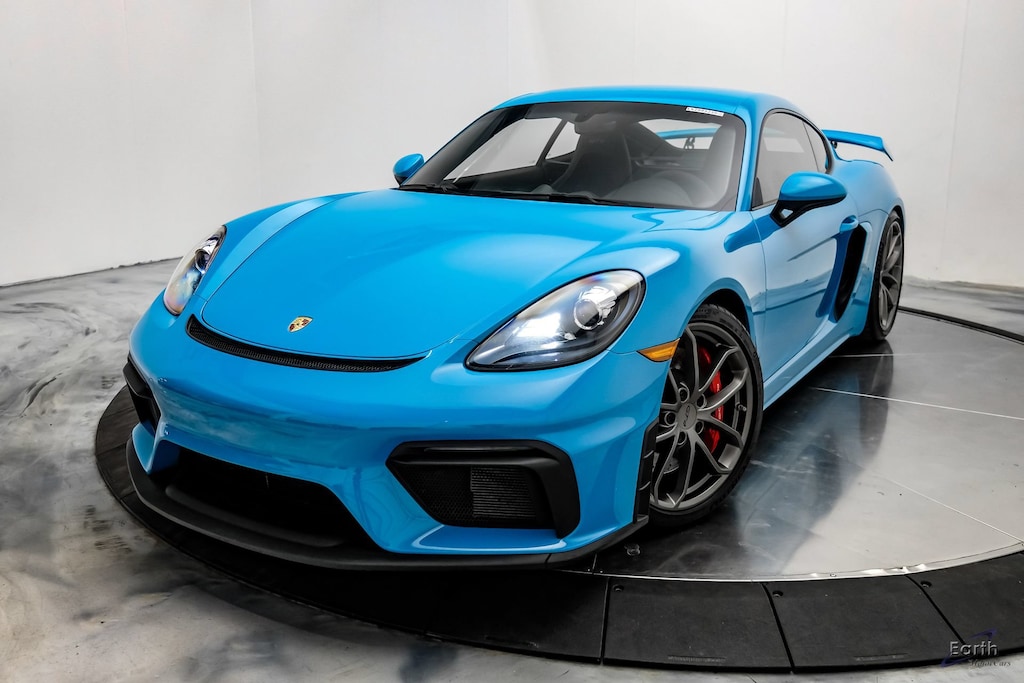 Used 2020 Porsche 718 Cayman GT4 MIAMI BLUE - 6 Speed! 2D Coupe