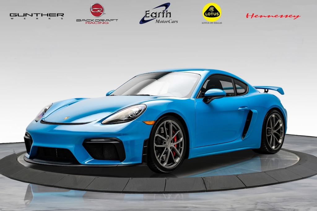 Used 2020 Porsche 718 Cayman GT4 MIAMI BLUE - 6 Speed! 2D Coupe