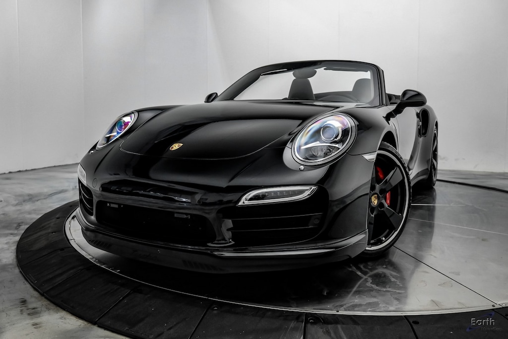 Used 2015 Porsche 911 Turbo Sport Chrono Premium Package Plus 20 Black S 2D Cabriolet