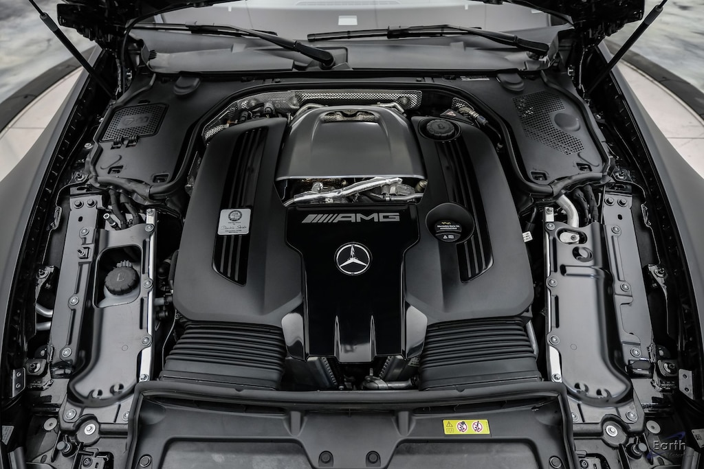 Used 2022 Mercedes-Benz SL-Class SL 55 AMG® 4MATIC® Satin Black Vinyl Wrap Convertible