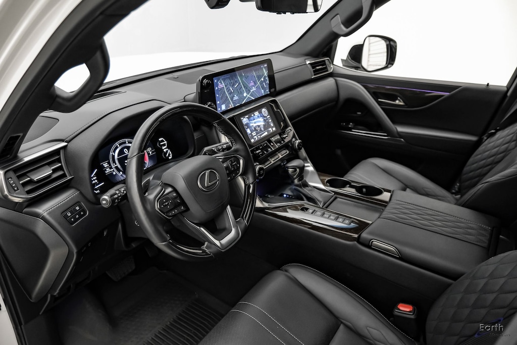 Used 2023 Lexus LX 600 Ultra Luxury White Pearl Illuminated Cargo Sil 4D Sport Utility