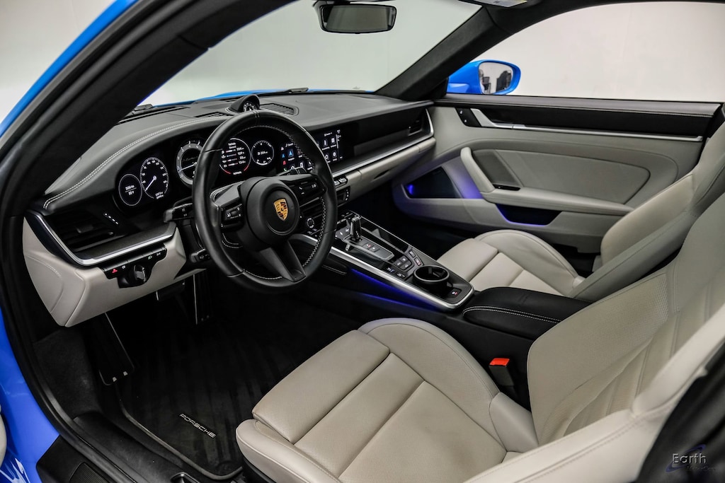 Used 2022 Porsche 911 Turbo S Exclusive Manufaktur Leather Seat Trim 2D Coupe