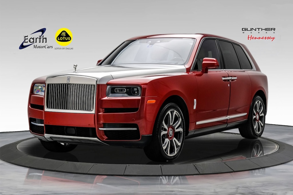Used 2019 Rolls-Royce Cullinan Rare Magma Red Picnic Tables Rear Theater Configur 4D Sport Utility