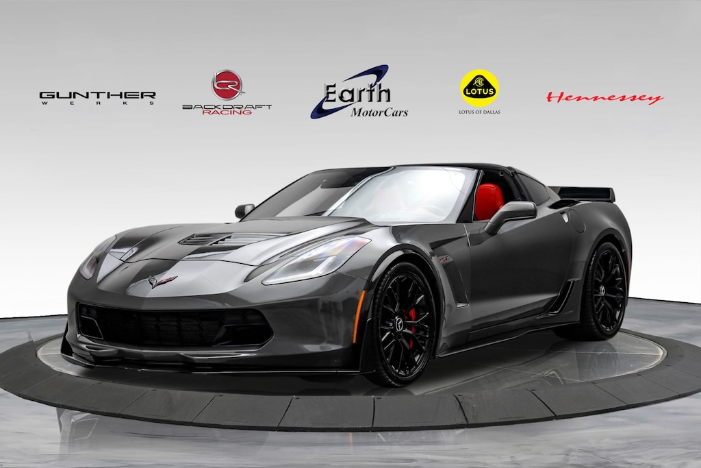 Used 2015 Chevrolet Corvette Z06 3LZ Z07 Performance Pkg Carbon Flash Ground Ef 2D Coupe