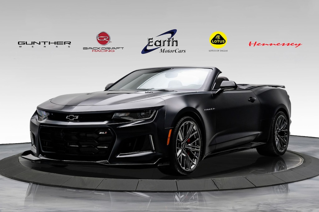Used 2024 Chevrolet Camaro ZL1 Panther Black Matte, 1 of 350 Collectors Editi Convertible
