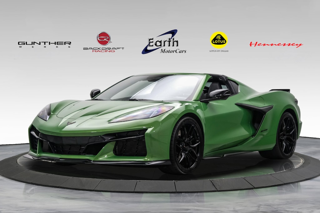 Used 2026 Chevrolet Corvette Z06 3LZ Rare Roswell Green Carbon Ground Effects F 2D Coupe
