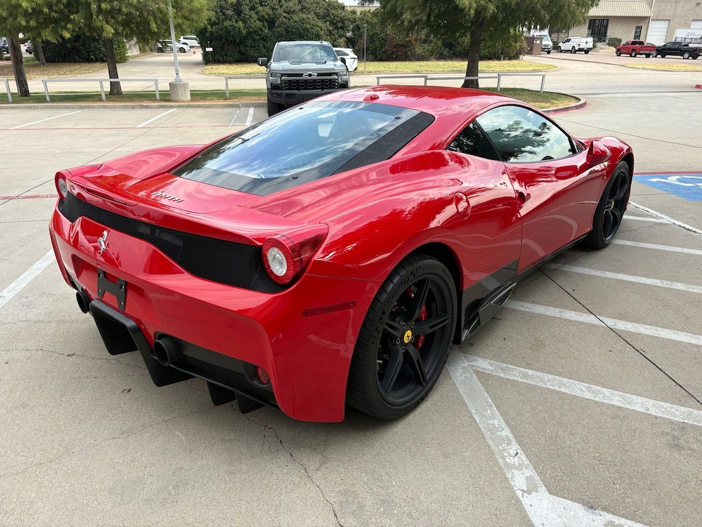 Used 2015 Ferrari 458 Italia Speciale Front Lift Shields Carbon Side Fins Carbo 2D Coupe