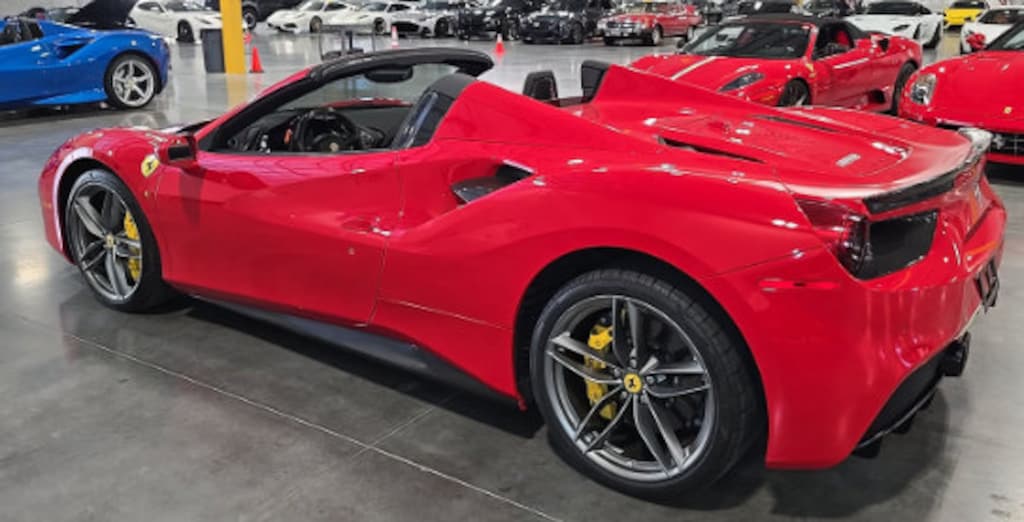 Used 2018 Ferrari 488 Spider Daytona Seats Ceramic Brakes Shields Carbon Fiber Convertible