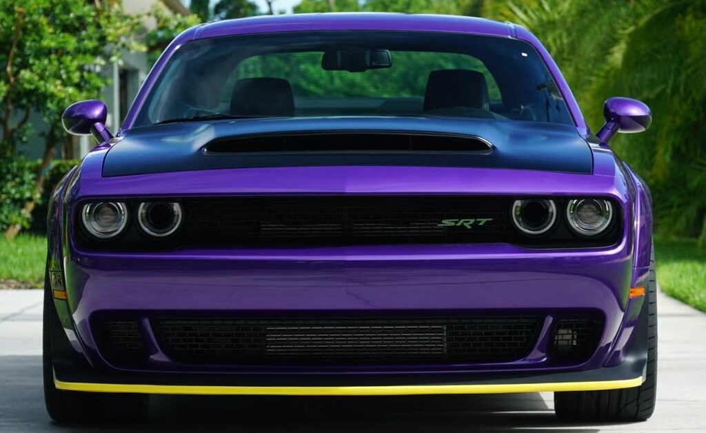 Used 2018 Dodge Challenger SRT Demon Rare Plum Crazy Like New 82-Miles with C 2D Coupe