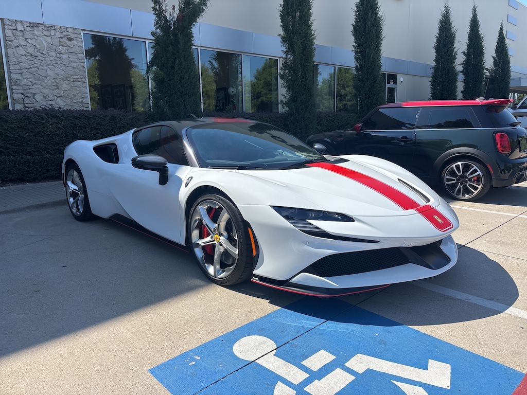 Used 2021 Ferrari SF90 Stradale Carbon Racing Seats Shields Front Lift Carbon Trim 2D Coupe