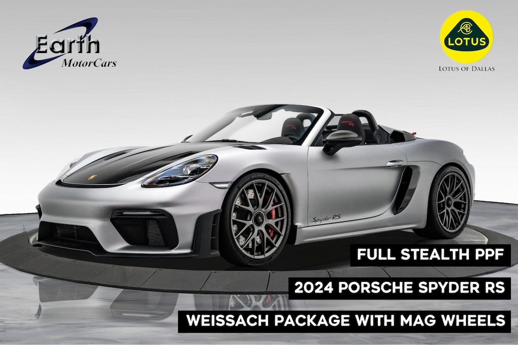 Used 2024 Porsche 718 Spyder RS Weissach 20 Cayman GT4 RS Mag Wheels FULL PPF Convertible