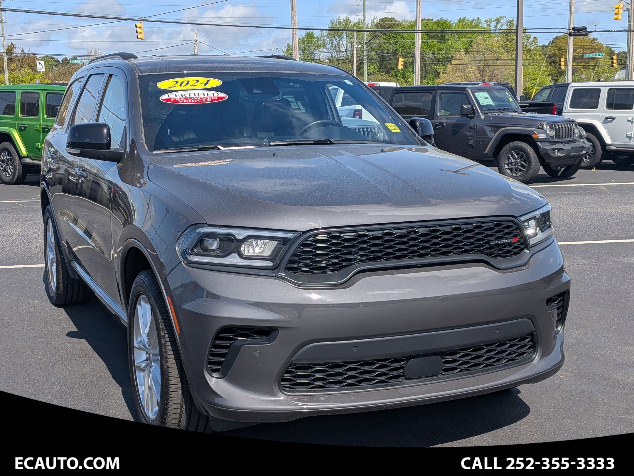 Vapor Gray 2024 Dodge Durango GT Premium AWD SUV / Crossover All-Wheel Drive 8-Speed Automatic Overdrive