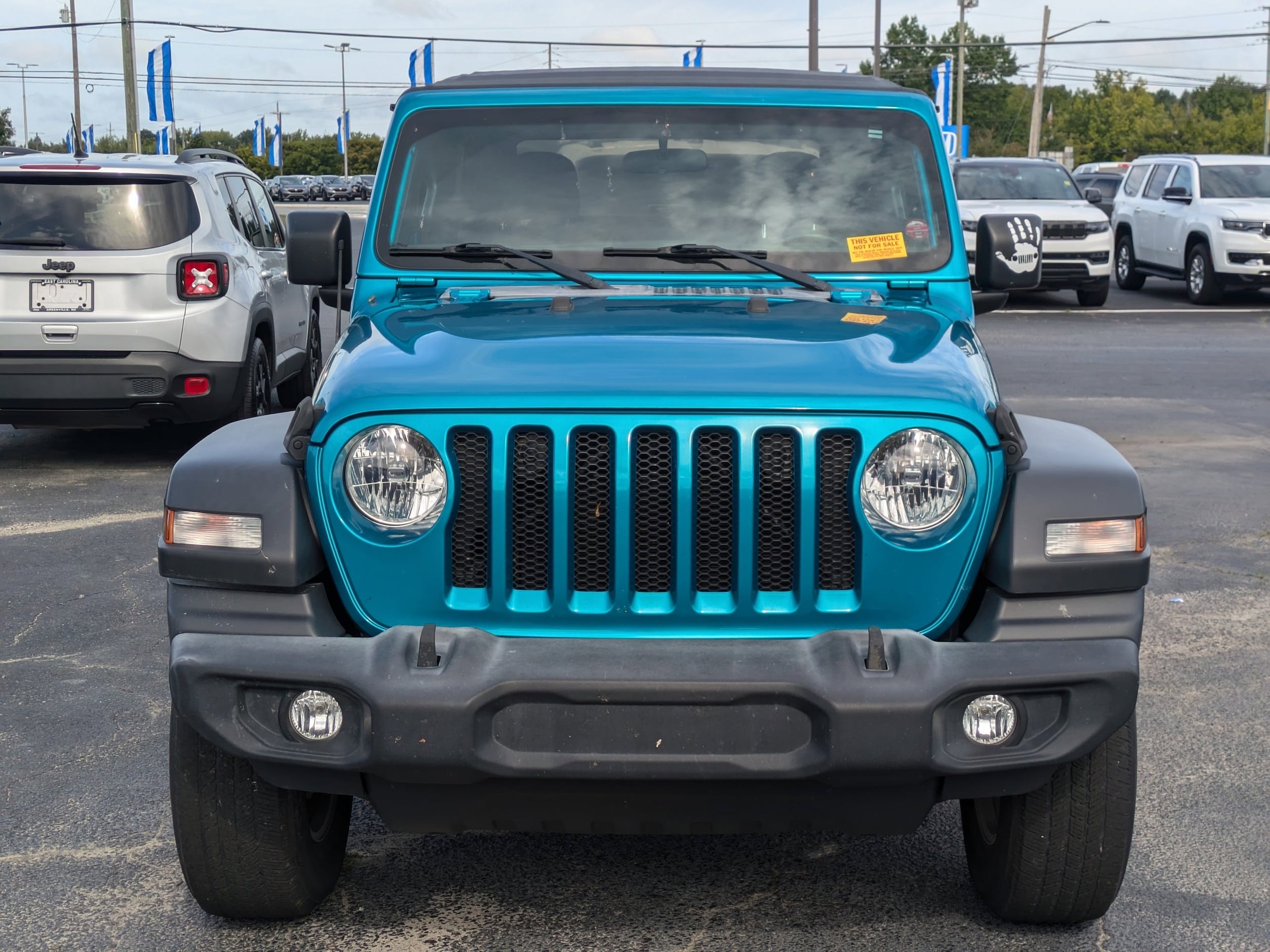 Used 2020 Jeep Wrangler Sport with VIN 1C4GJXAN6LW313862 for sale in Greenville, NC