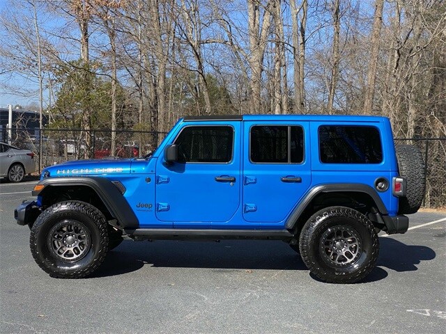 Used 2022 Jeep Wrangler Unlimited High Tide with VIN 1C4HJXDG0NW242162 for sale in Knoxville, TN