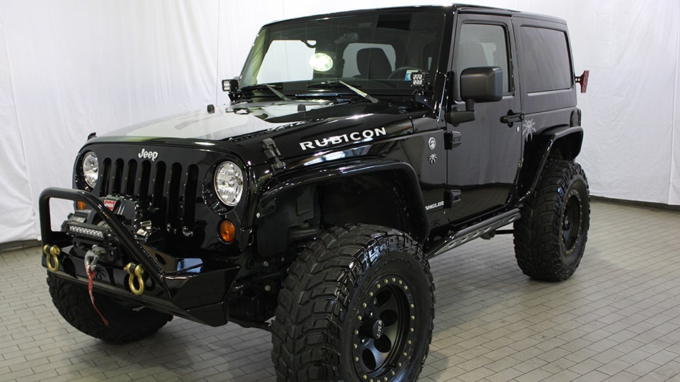 Custom Black Jeep Wrangler Rubicon Eastchester Customs
