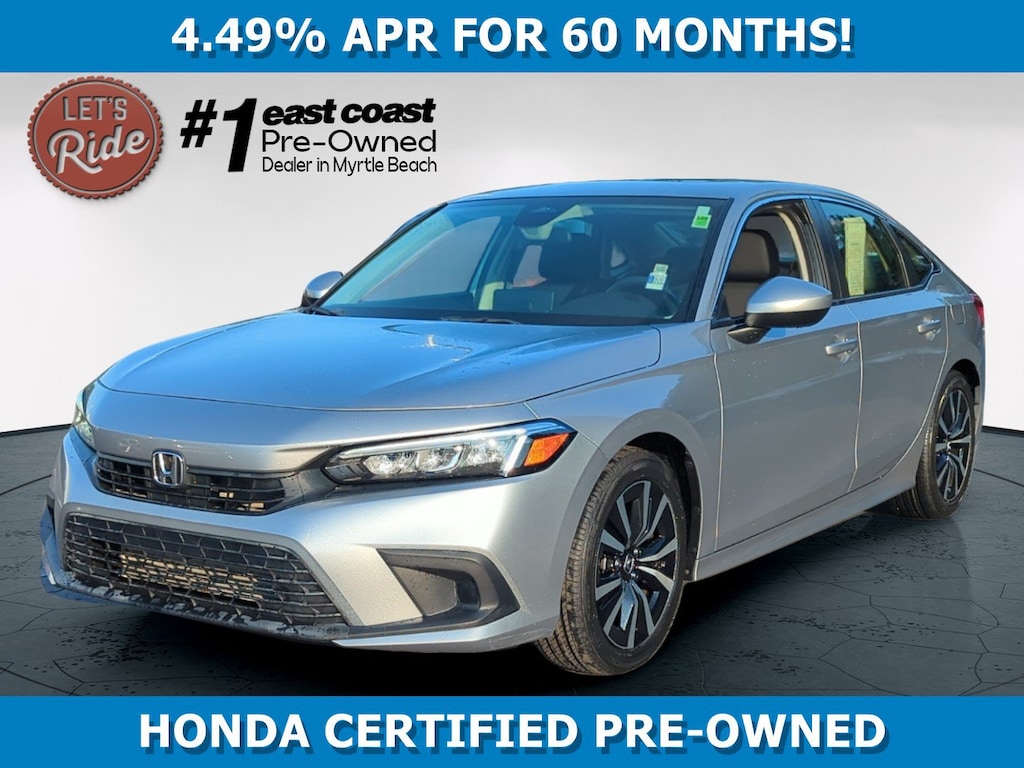 Certified 2022 Honda Civic EX Sedan