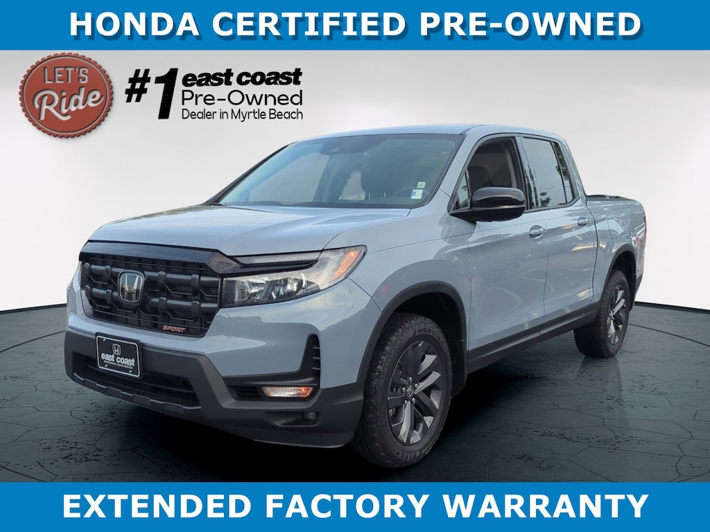 Certified 2025 Honda Ridgeline Sport Truck Crew Cab